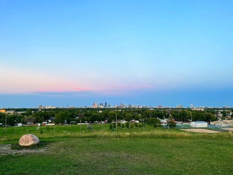 Winnipeg skyline, summer dusk