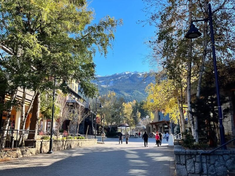 Whistler Village, autumn morning