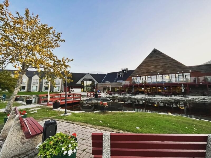 Gull Harbour resort, evening