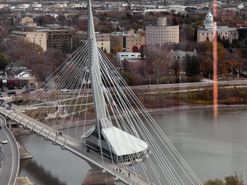 Esplanade Riel, aerial view