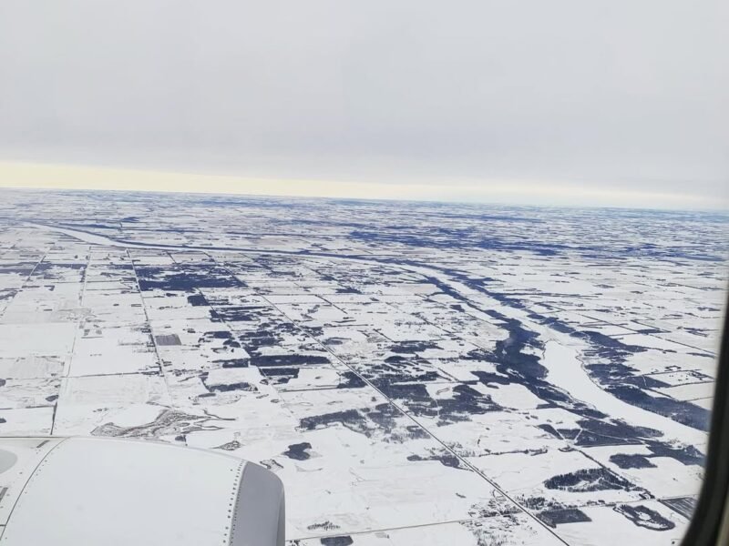 Prairie winter, coming home